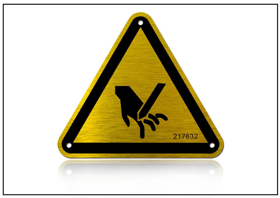 當(dāng)心壓手銘牌標牌