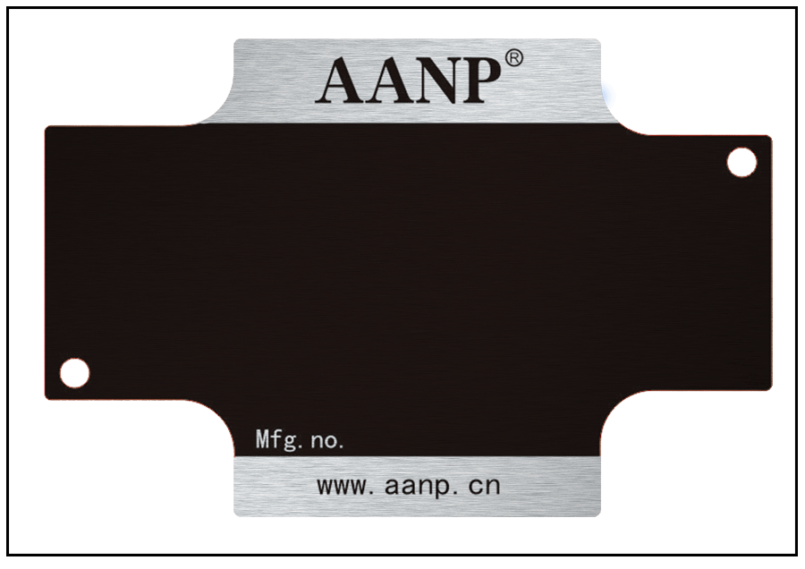 十字泵閥防偽銘牌